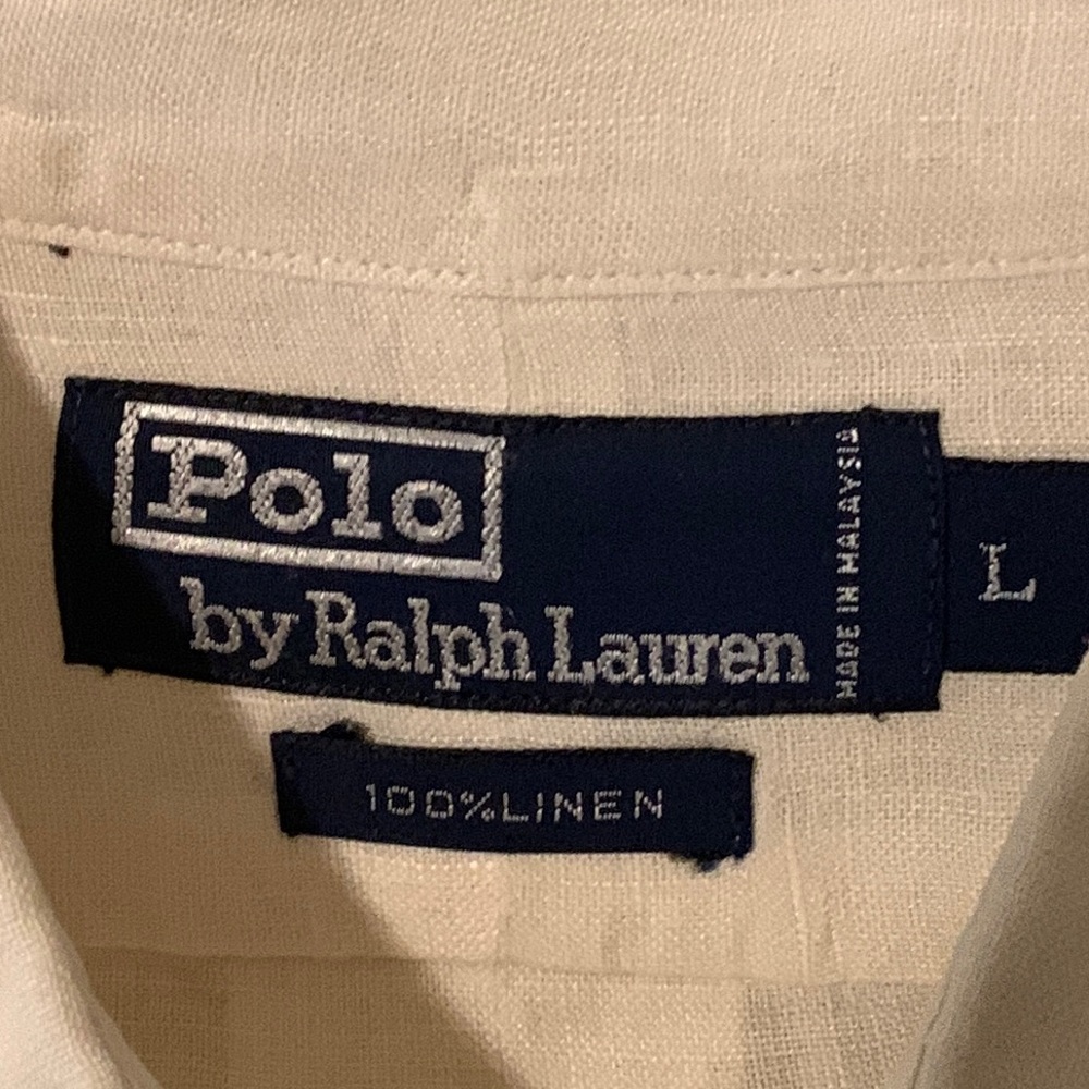 POLO by Ralph Lauren, cream linen, Large